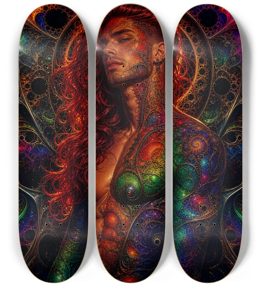 Gay Fractal Man #52 3 Deck Wall Series