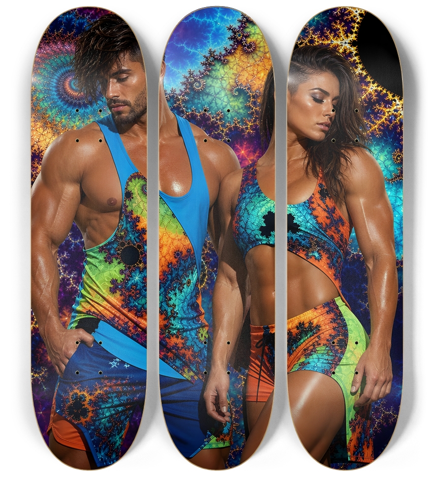 The Fractal Workout #3 3 Deck Wall Series