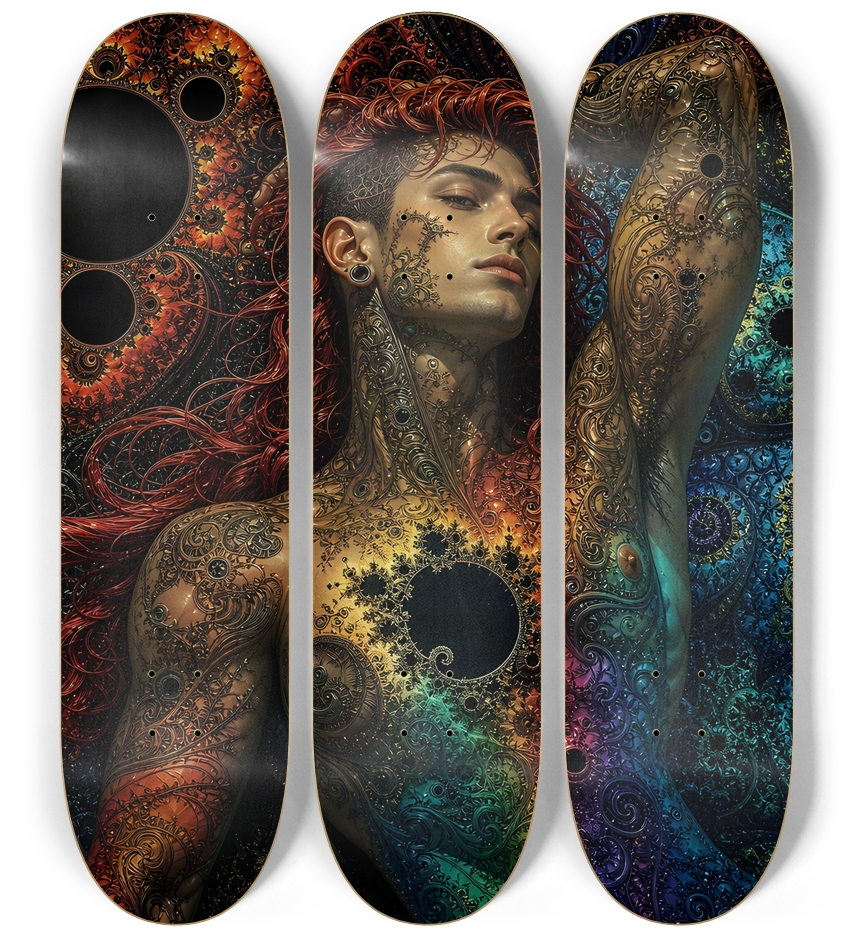 Gay Fractal Man #59 3 Deck Wall Series