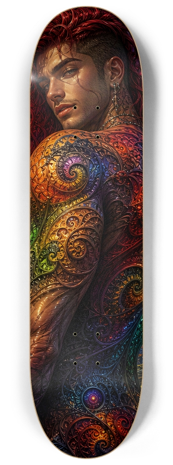 Gay Fractal Man #54 #2 8-1/4 Skateboard Deck