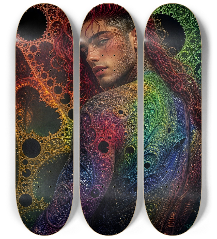 Gay Fractal Man #55 3 Deck Wall Series