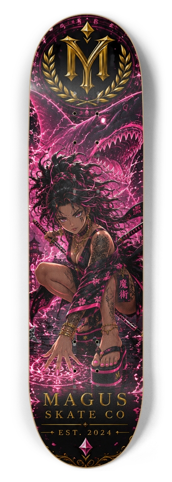 Magus Skate Co "Megalodon Ninja Mage" 8-1/2 Skateboard Deck