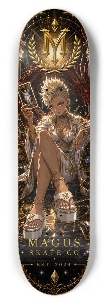 Magus Skate Co "Red Dragon Tarot Mage" 8-1/2 Skateboard Deck