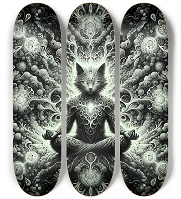 Fractal Coloring Page Cat #5