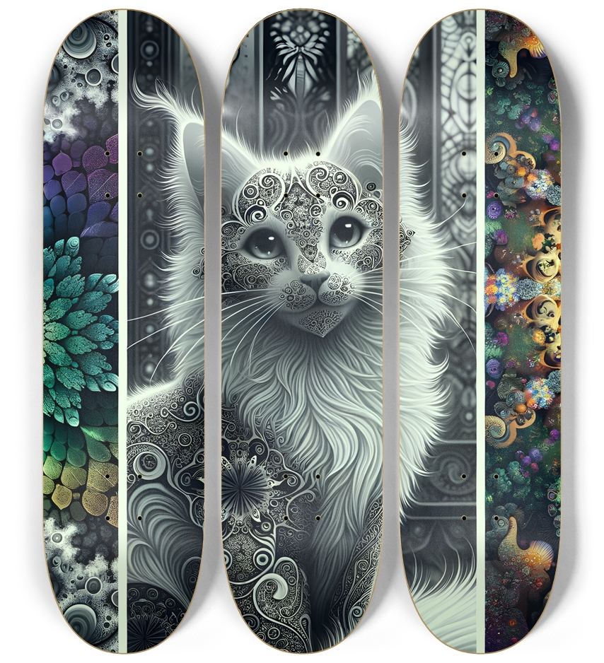 Fractal Coloring Page Cat #8