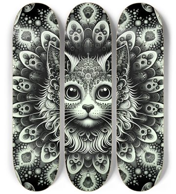 Fractal Coloring Page Cat #4