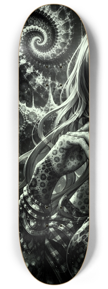 B&W Fractal Anime Girl #75 #1