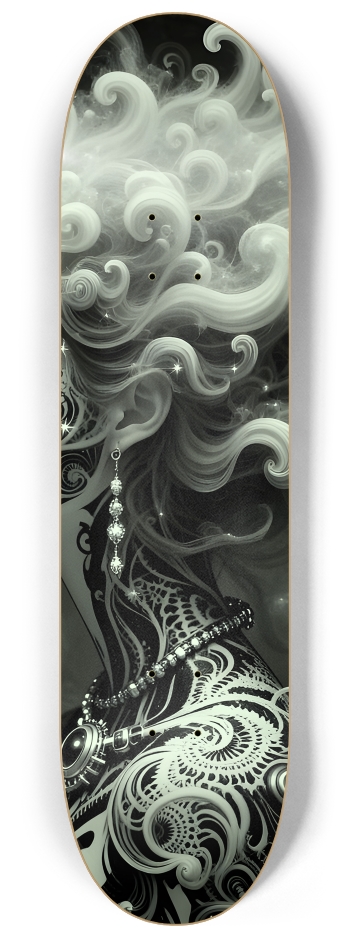 B&W Fractal Anime Girl #49 #2