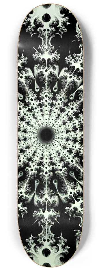 Fractal Coloring Page Cat #20 #1 8-1/4 Skateboard Deck