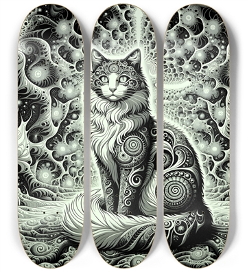 Fractal Coloring Page Cat #17