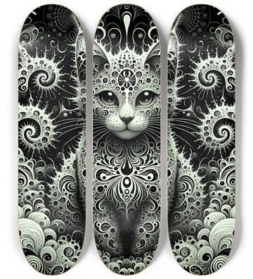 Fractal Coloring Page Cat #6