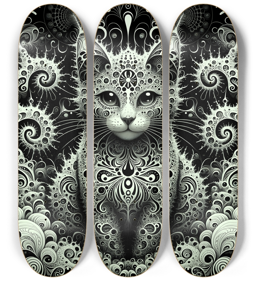 Fractal Coloring Page Cat #6