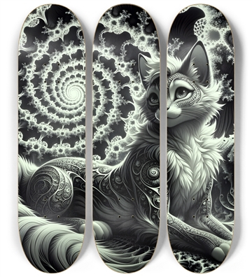 Fractal Coloring Page Cat #19
