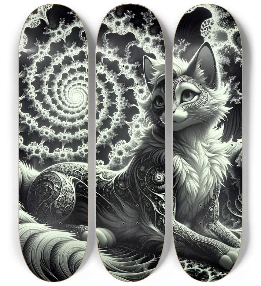 Fractal Coloring Page Cat #19