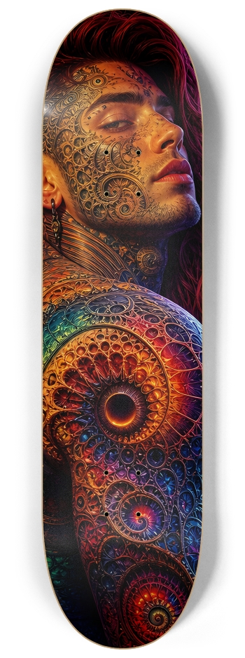 Gay Fractal Man #61 #2 8-1/4 Skateboard Deck