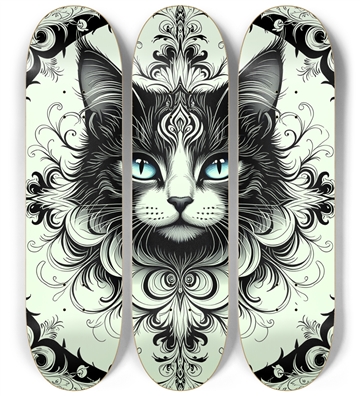 Fractal Coloring Page Cat #7