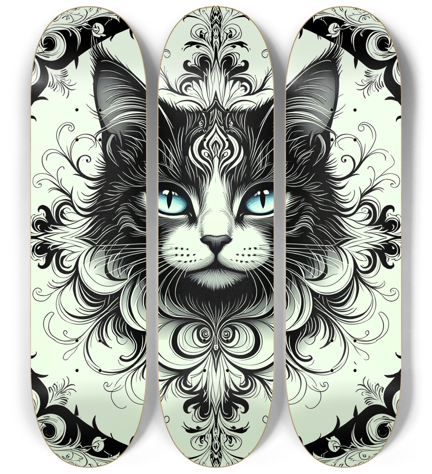 Fractal Coloring Page Cat #7
