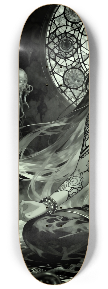 B&W Fractal Anime Girl #63 #1