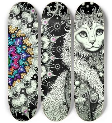 Fractal Coloring Page Cat #11