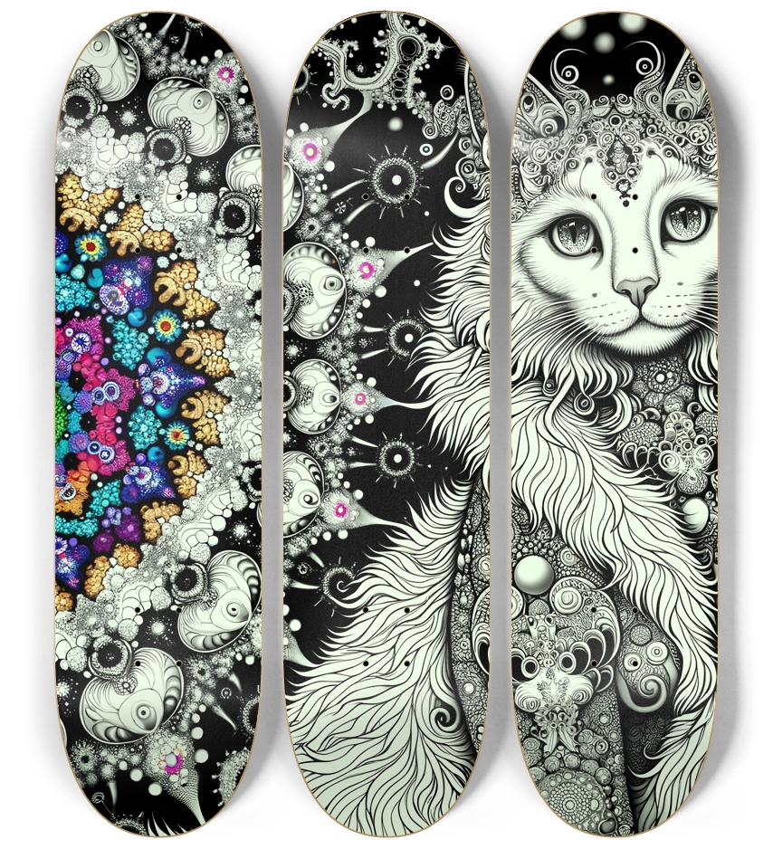 Fractal Coloring Page Cat #11
