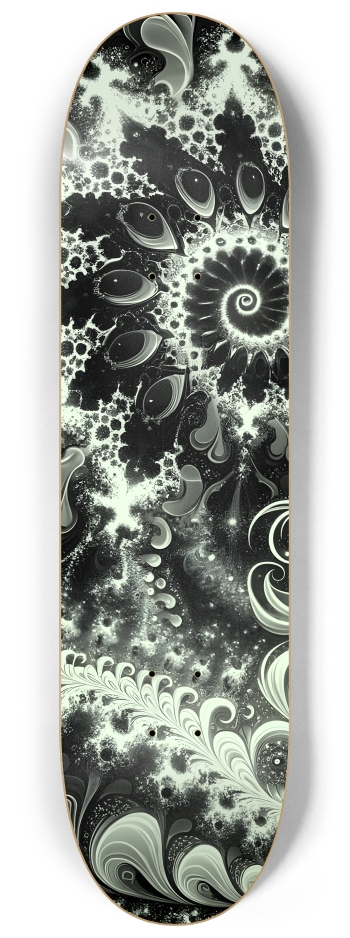 B&W Fractal Anime Girl #55 #1