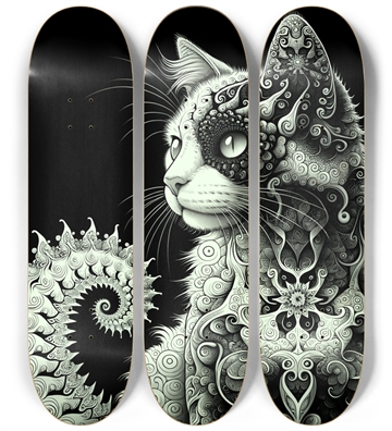 Fractal Coloring Page Cat #18