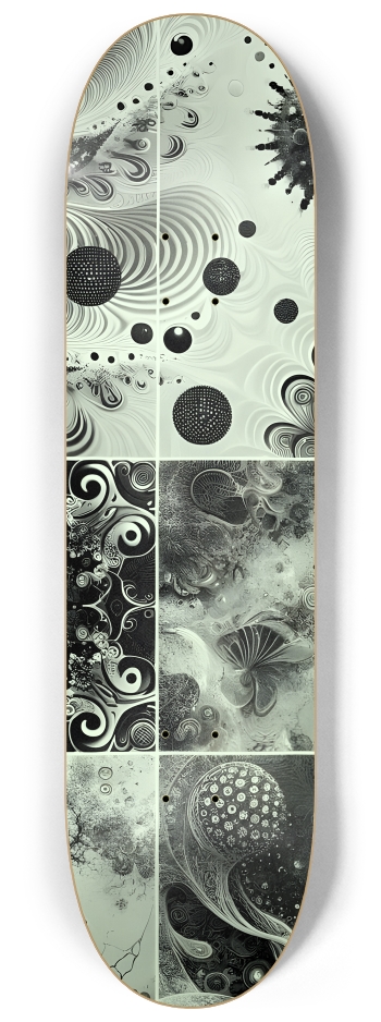 B&W Fractal #5 #3 8-1/4 Skateboard Deck