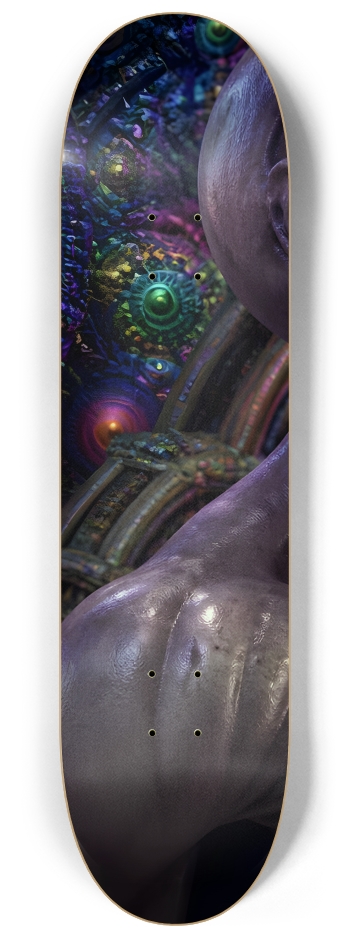 Fractal Gray Skin #24 #1 8-1/4 Skateboard Deck
