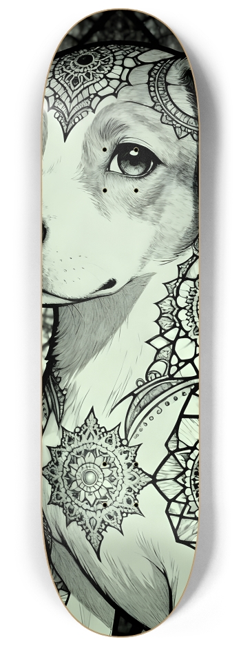 Fractal Coloring Page Dog #9 #2