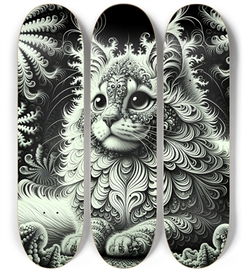 Fractal Coloring Page Cat #30