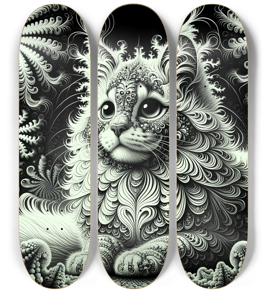 Fractal Coloring Page Cat #30