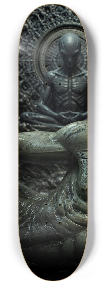 Fractal Gray Skin #16 #1 8-1/4 Skateboard Deck