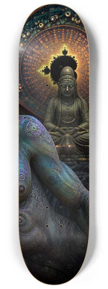 Fractal Gray Skin #7 #3 8-1/4 Skateboard Deck