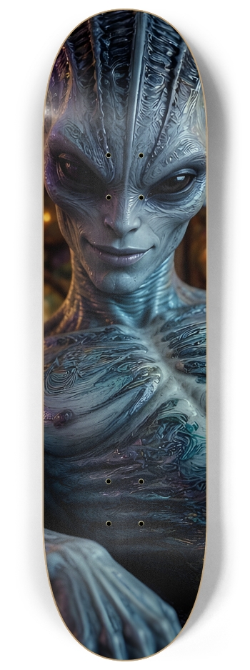 Fractal Gray Skin #18 #2 8-1/4 Skateboard Deck