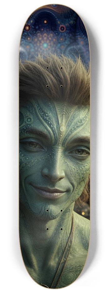 Fractal Gray Skin #8 #2 8-1/4 Skateboard Deck