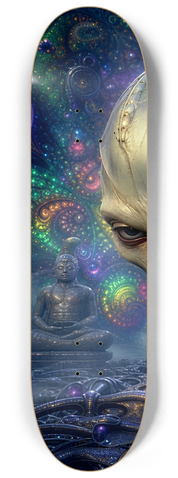 Fractal Gray Skin #5 #1 8-1/4 Skateboard Deck