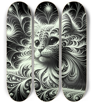 Fractal Coloring Page Cat #28