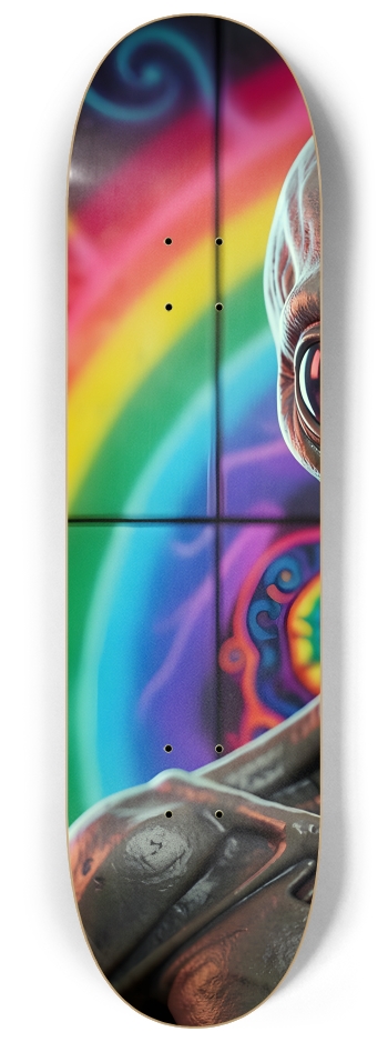 Fractal Gray Skin #10 #1 8-1/4 Skateboard Deck