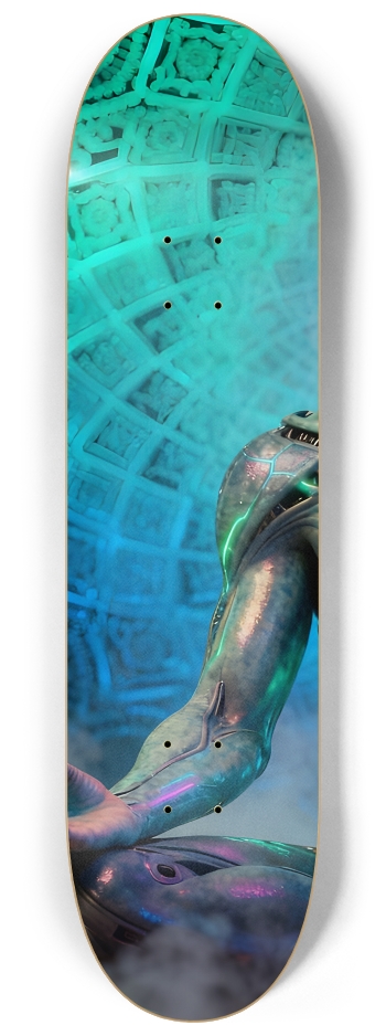 Fractal Gray Skin #21 #1 8-1/4 Skateboard Deck