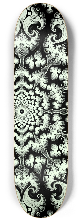 Fractal Coloring Page Dog #26 #1 8-1/4 Skateboard Deck