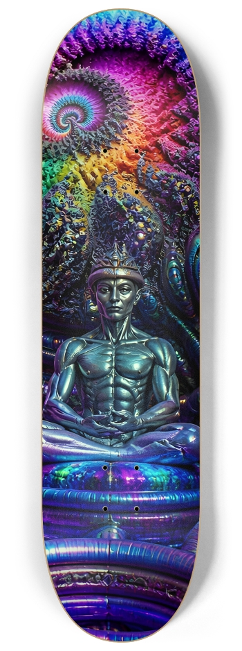 Fractal Gray Skin #2 #3 8-1/4 Skateboard Deck