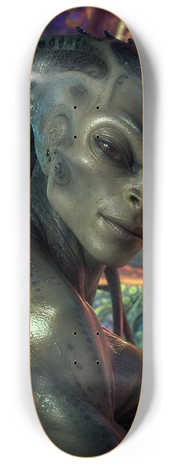 Fractal Gray Skin #3 #2 8-1/4 Skateboard Deck