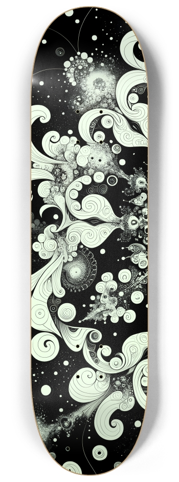 B&W Fractal #6 #1 8-1/4 Skateboard Deck