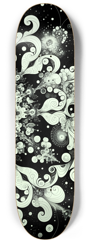 B&W Fractal #6 #3 8-1/4 Skateboard Deck