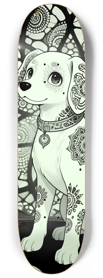 Fractal Coloring Page Dog #17 #2