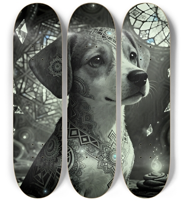 Fractal Coloring Page Dog #25