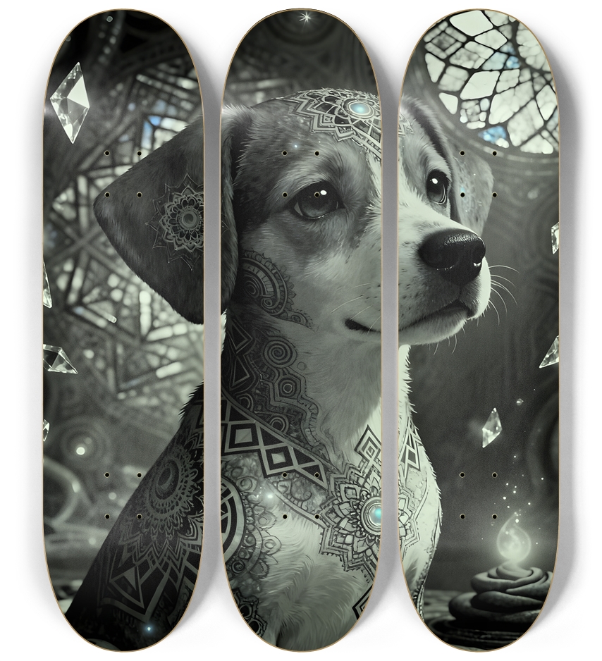 Fractal Coloring Page Dog #25
