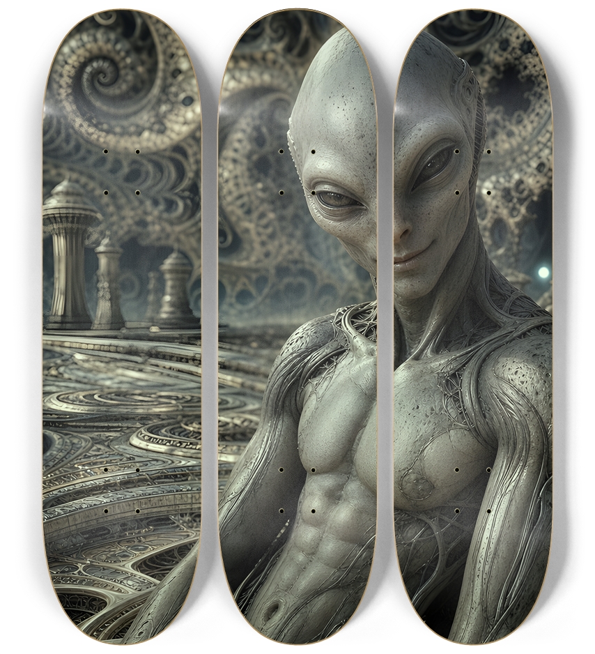 Fractal Gray Skin #20