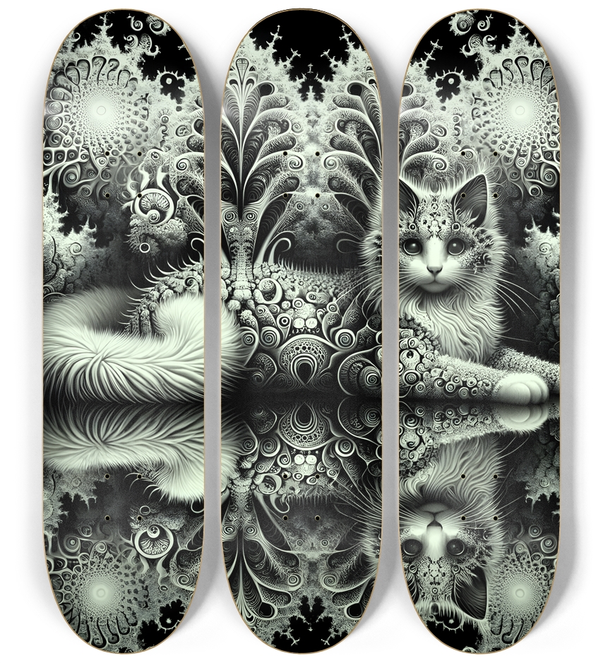 Fractal Coloring Page Cat #25