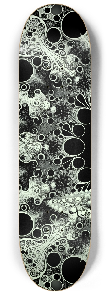 Fractal Coloring Page Dog #2 #1 8-1/4 Skateboard Deck